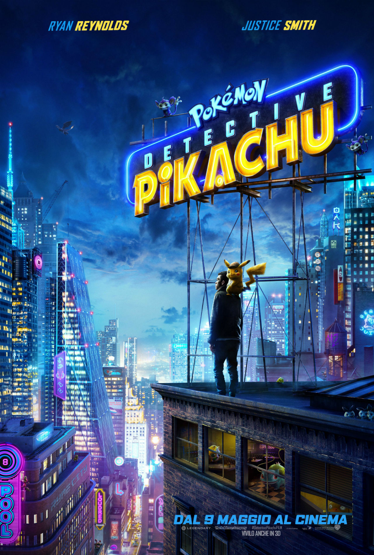  POKÉMON Detective Pikachu - Poster Ufficiale del Film