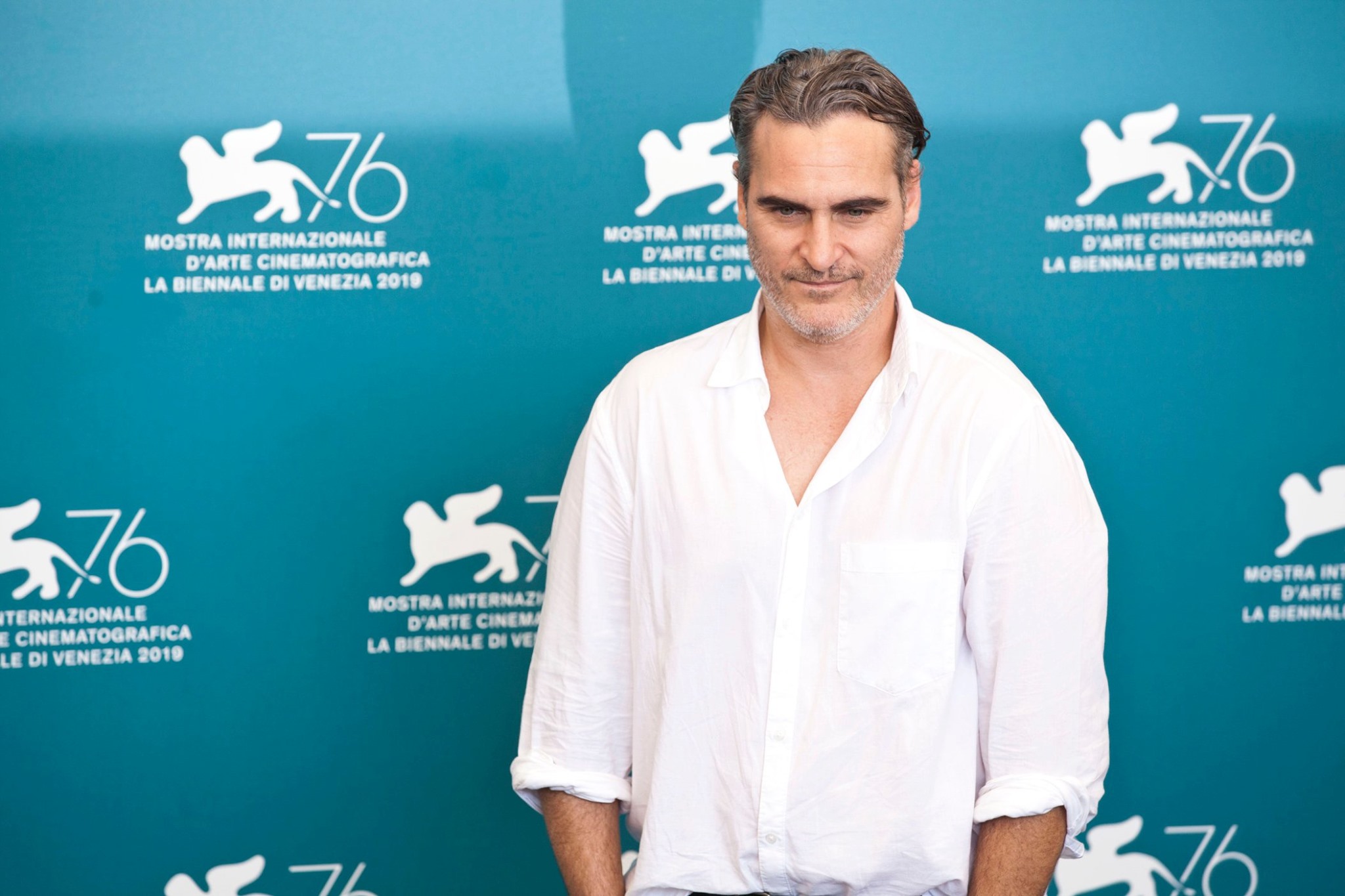 Joaquin Phoenix Photocall per Joker film in concorso al Festival del cinema di Venezia 2